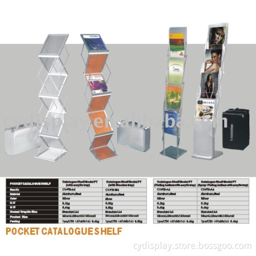 CATALOGUE SHELF /BROCHURE HOLDER